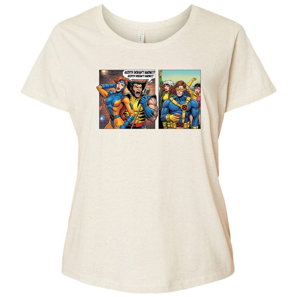 Ladies Curvy Jersey - UWR2K8XZ - Natural Heather - 8