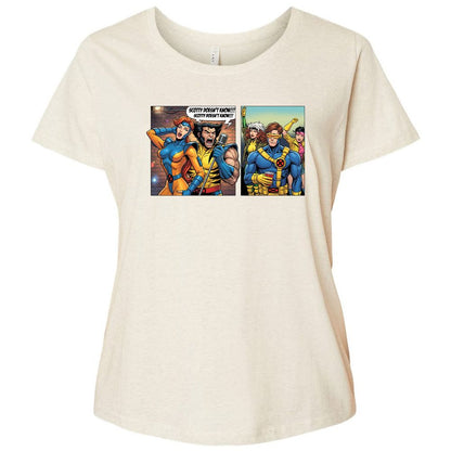 Ladies Curvy Jersey - UWR2K8XZ - Natural Heather - 8