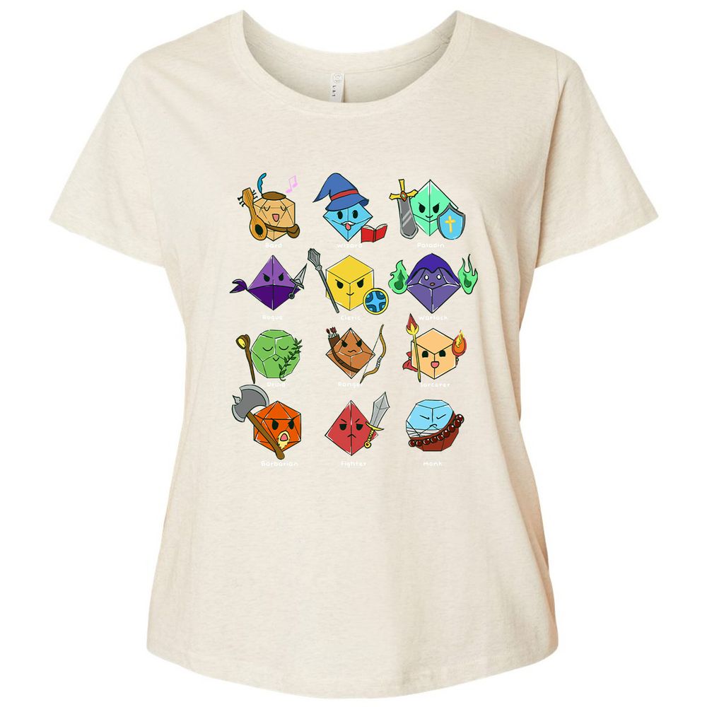 Ladies Curvy Jersey - A8B9AJJB - Natural Heather - 8