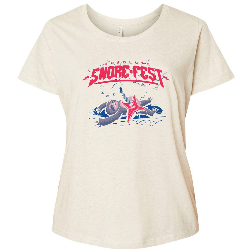 Ladies Curvy Jersey - 774KX6C4 - Natural Heather - 8