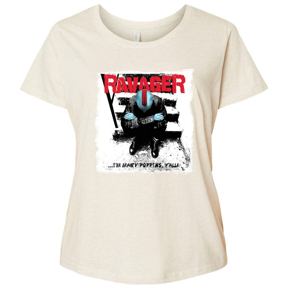 Ladies Curvy Jersey - W6X83FYH - Natural Heather - 8