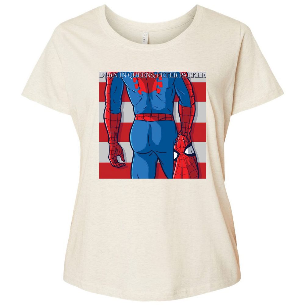 Ladies Curvy Jersey - 67STEBV3 - Natural Heather - 8