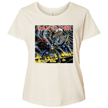 Ladies Curvy Jersey - ME21YYR7 - Natural Heather - 8