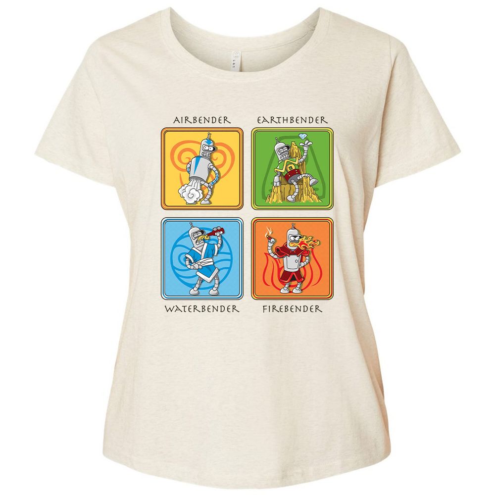 Ladies Curvy Jersey - 5GJ39S7S - Natural Heather - 8