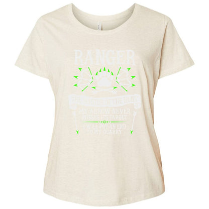 Ladies Curvy Jersey - 1B6K52UR - Natural Heather - 8