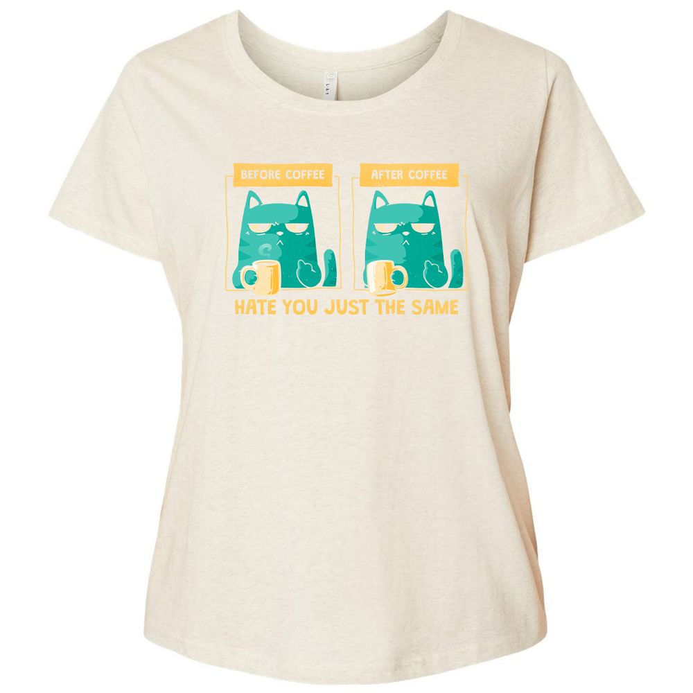 Ladies Curvy Jersey - VCMUFQH7 - Natural Heather - 8