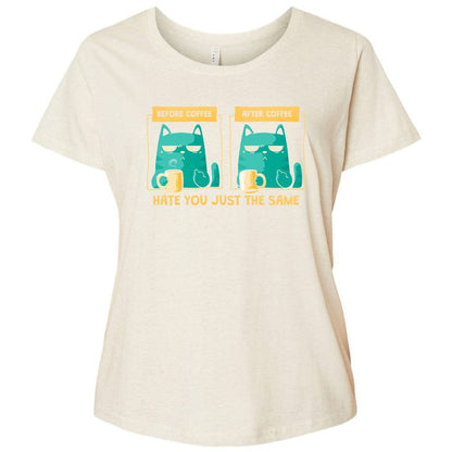 Ladies Curvy Jersey - VCMUFQH7 - Natural Heather - 8