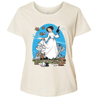 Ladies Curvy Jersey - B1EC43SE - Natural Heather - 8