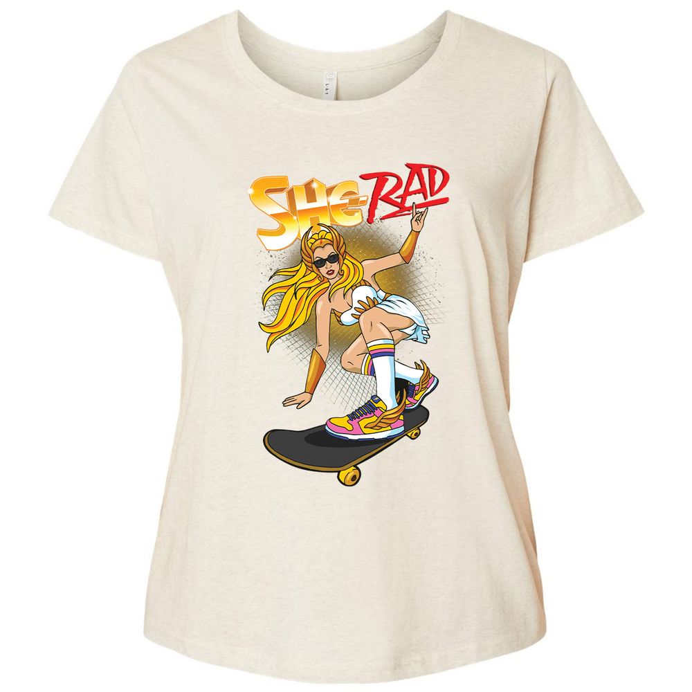 Ladies Curvy Jersey - XQZ96HJT - Natural Heather - 8