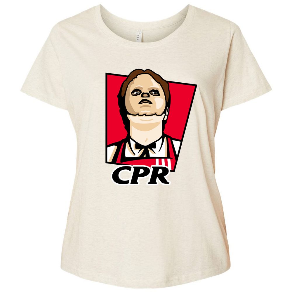 Ladies Curvy Jersey - 4EQGXHJQ - Natural Heather - 8