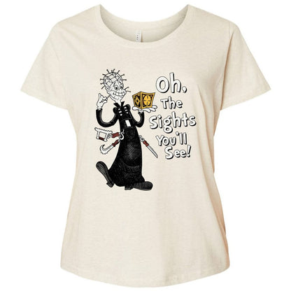 Ladies Curvy Jersey - 674J95ZC - Natural Heather - 8