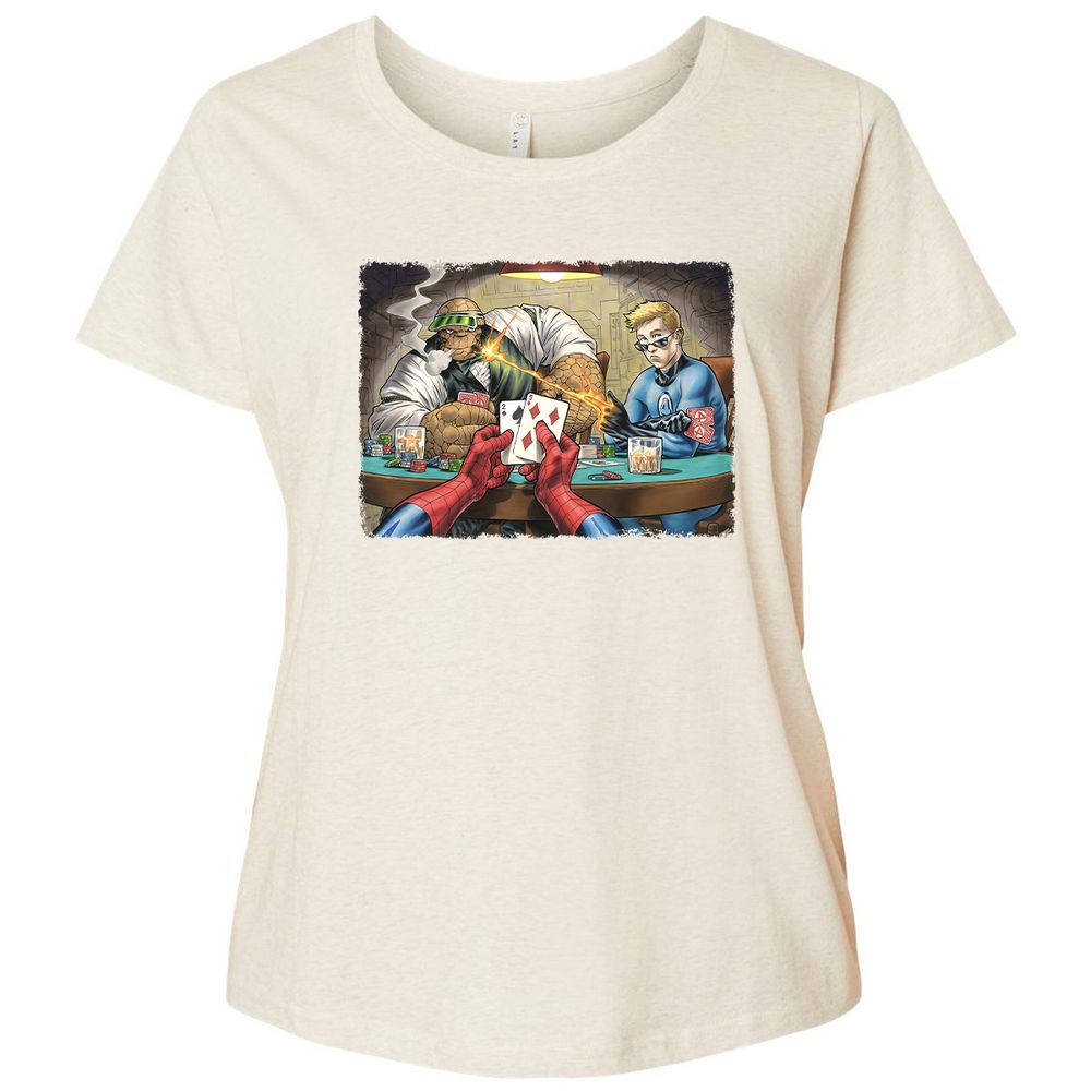 Ladies Curvy Jersey - RA4488JA - Natural Heather - 8