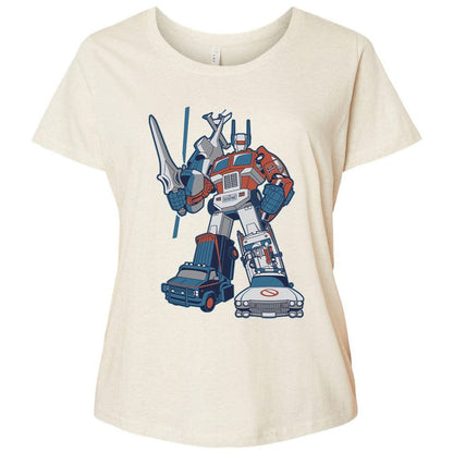 Ladies Curvy Jersey - 8LJCFTX9 - Natural Heather - 8