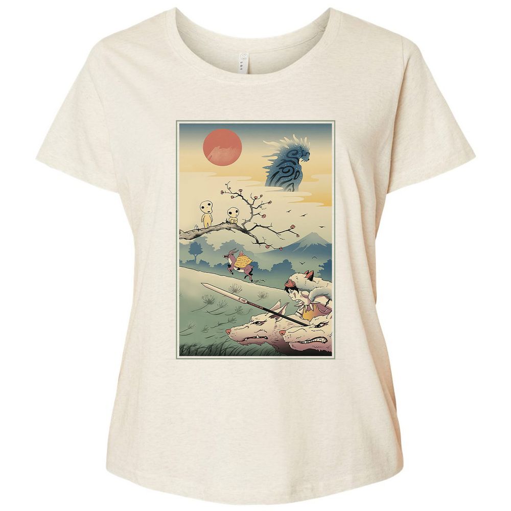 Ladies Curvy Jersey - QG4HWF9M - Natural Heather - 8