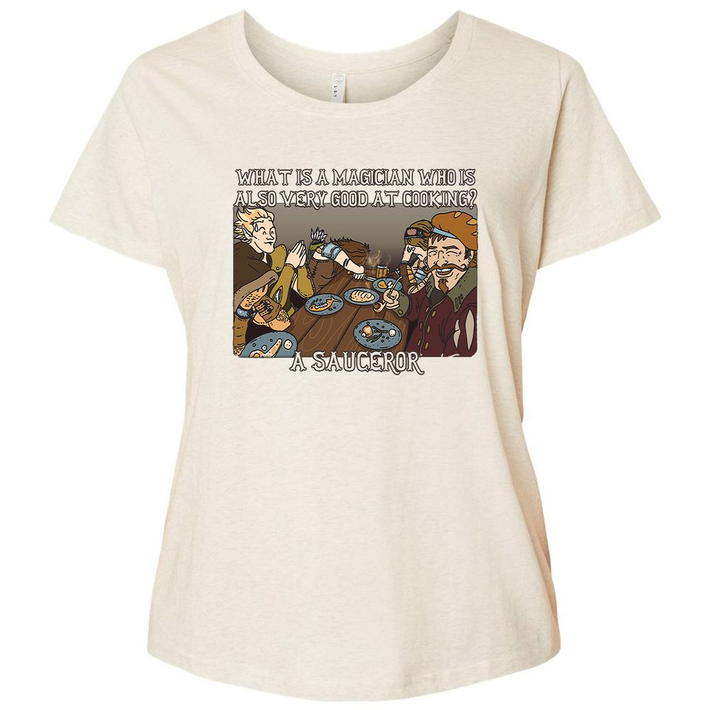 Ladies Curvy Jersey - J61UFFLL - Natural Heather - 8