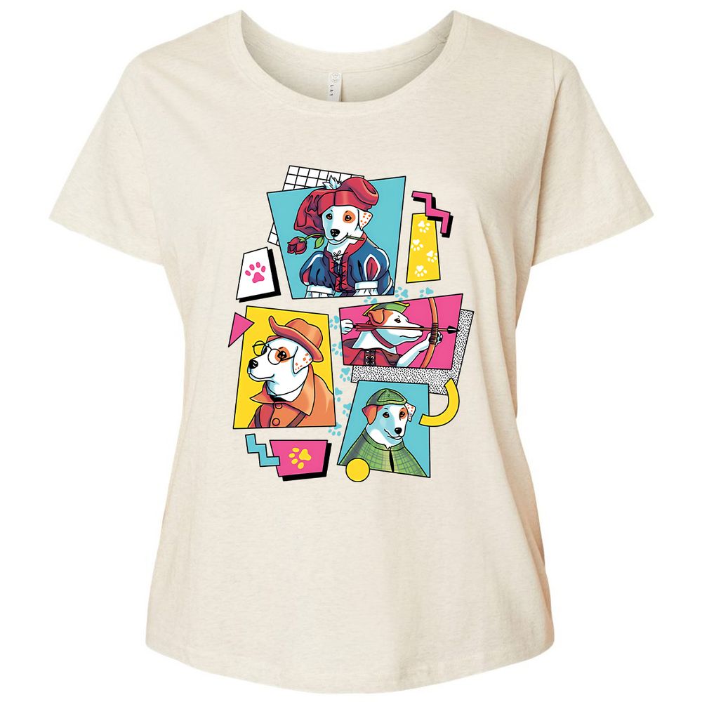 Ladies Curvy Jersey - 9WYRC8QH - Natural Heather - 8