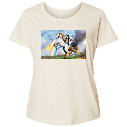 Ladies Curvy Jersey - CG5YP2GQ - Natural Heather - 8