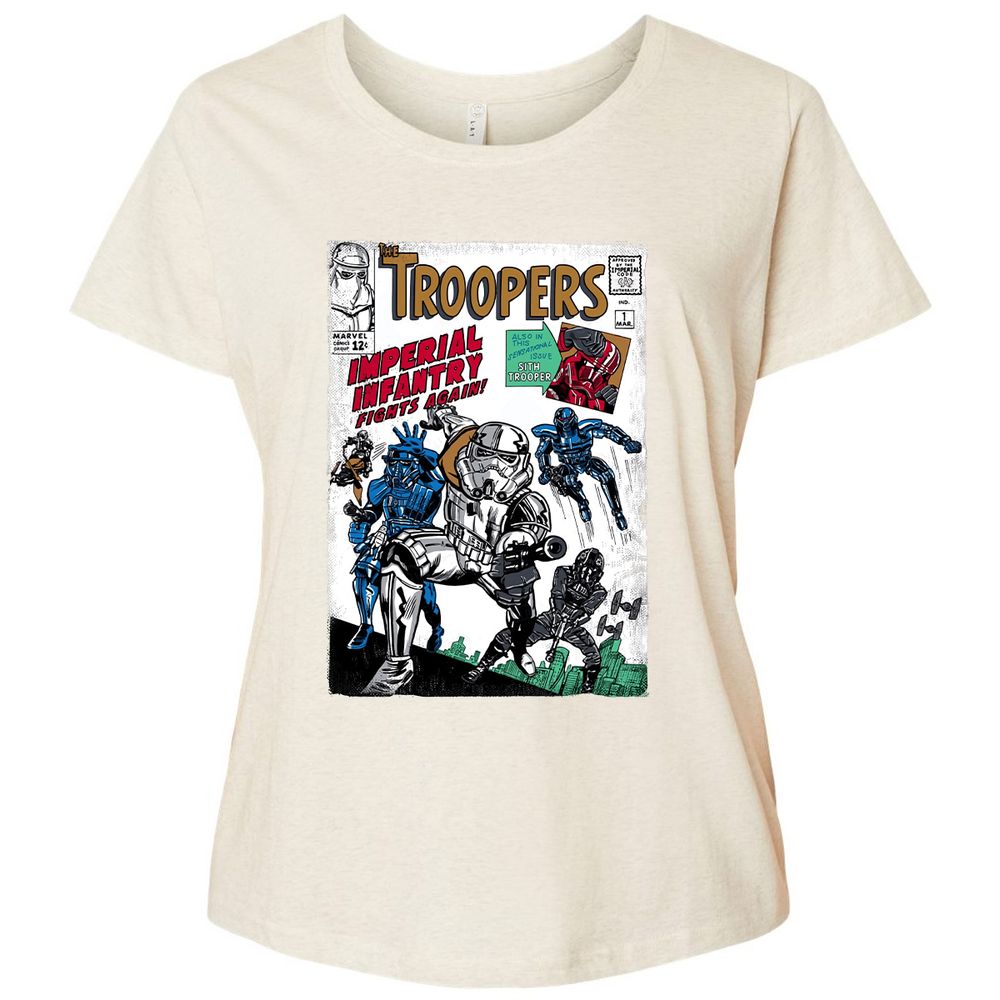 Ladies Curvy Jersey - EG1ED326 - Natural Heather - 8