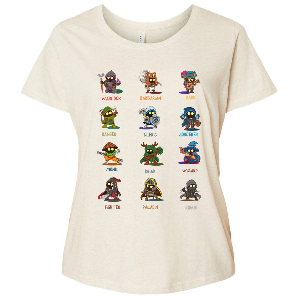 Ladies Curvy Jersey - PZMY6H8Q - Natural Heather - 8