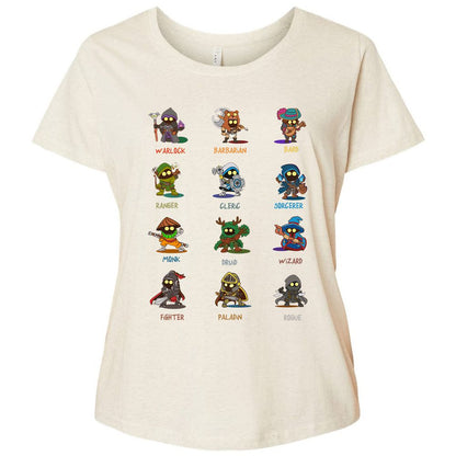 Ladies Curvy Jersey - PZMY6H8Q - Natural Heather - 8