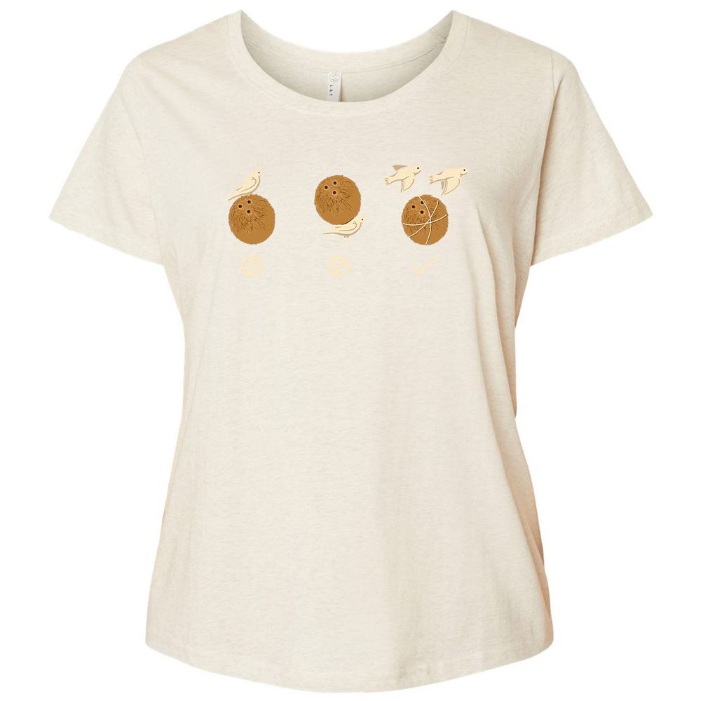 Ladies Curvy Jersey - 7VULF7S6 - Natural Heather - 8