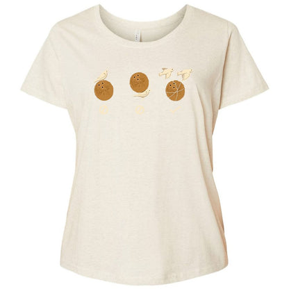 Ladies Curvy Jersey - 7VULF7S6 - Natural Heather - 8