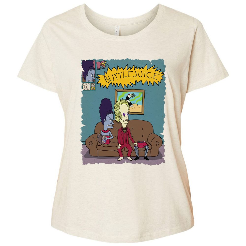 Ladies Curvy Jersey - Q8RE63B9 - Natural Heather - 8