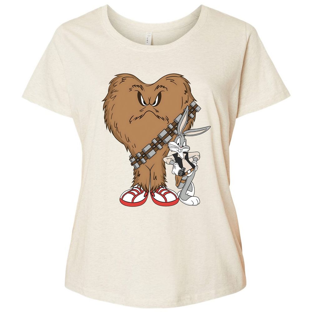 Ladies Curvy Jersey - 6DFKAEZL - Natural Heather - 8