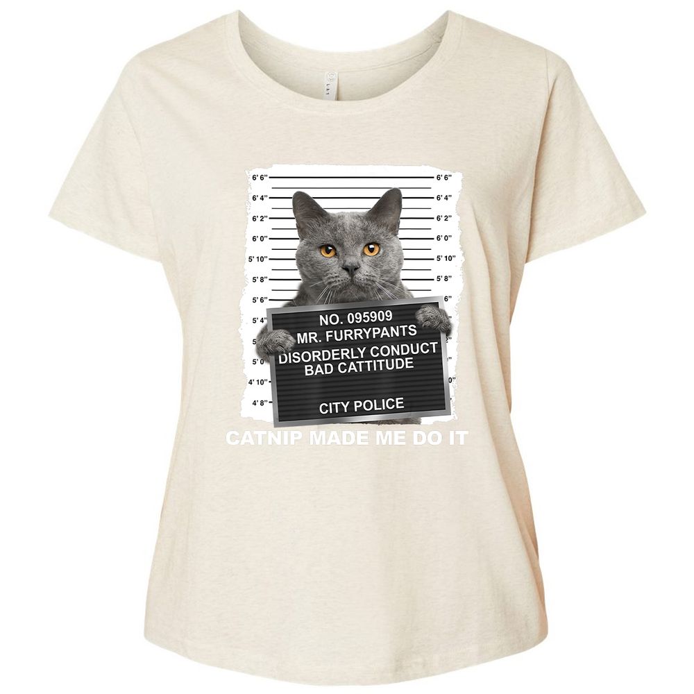 Ladies Curvy Jersey - 9QZSB6JP - Natural Heather - 8