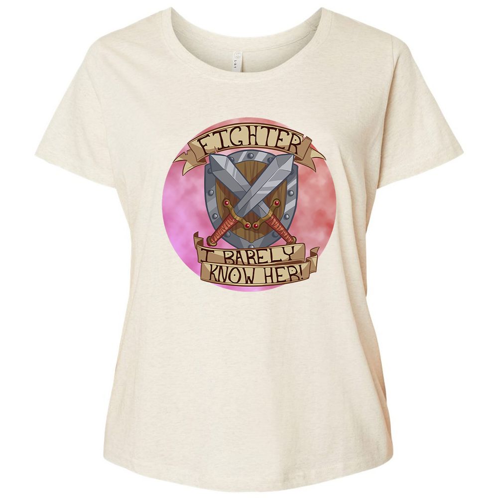 Ladies Curvy Jersey - K39A9XKM - Natural Heather - 8