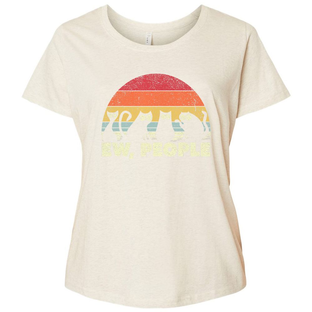 Ladies Curvy Jersey - K8D8VZNK - Natural Heather - 8