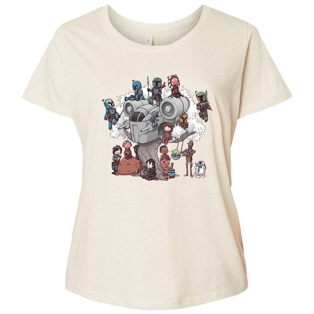 Ladies Curvy Jersey - 3QYN2XB5 - Natural Heather - 8