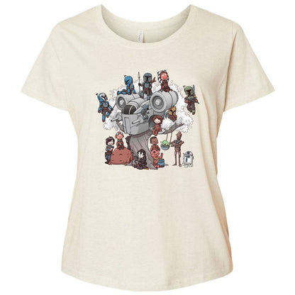 Ladies Curvy Jersey - 3QYN2XB5 - Natural Heather - 8