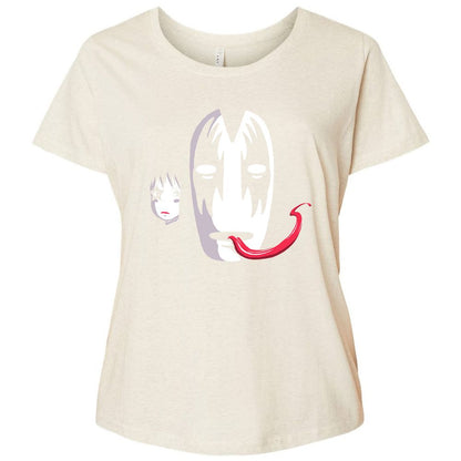 Ladies Curvy Jersey - 7FR9D7JK - Natural Heather - 8