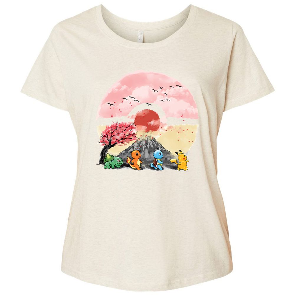 Ladies Curvy Jersey - GXKT1N42 - Natural Heather - 8