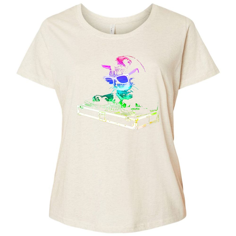 Ladies Curvy Jersey - LNS8RU3E - Natural Heather - 8