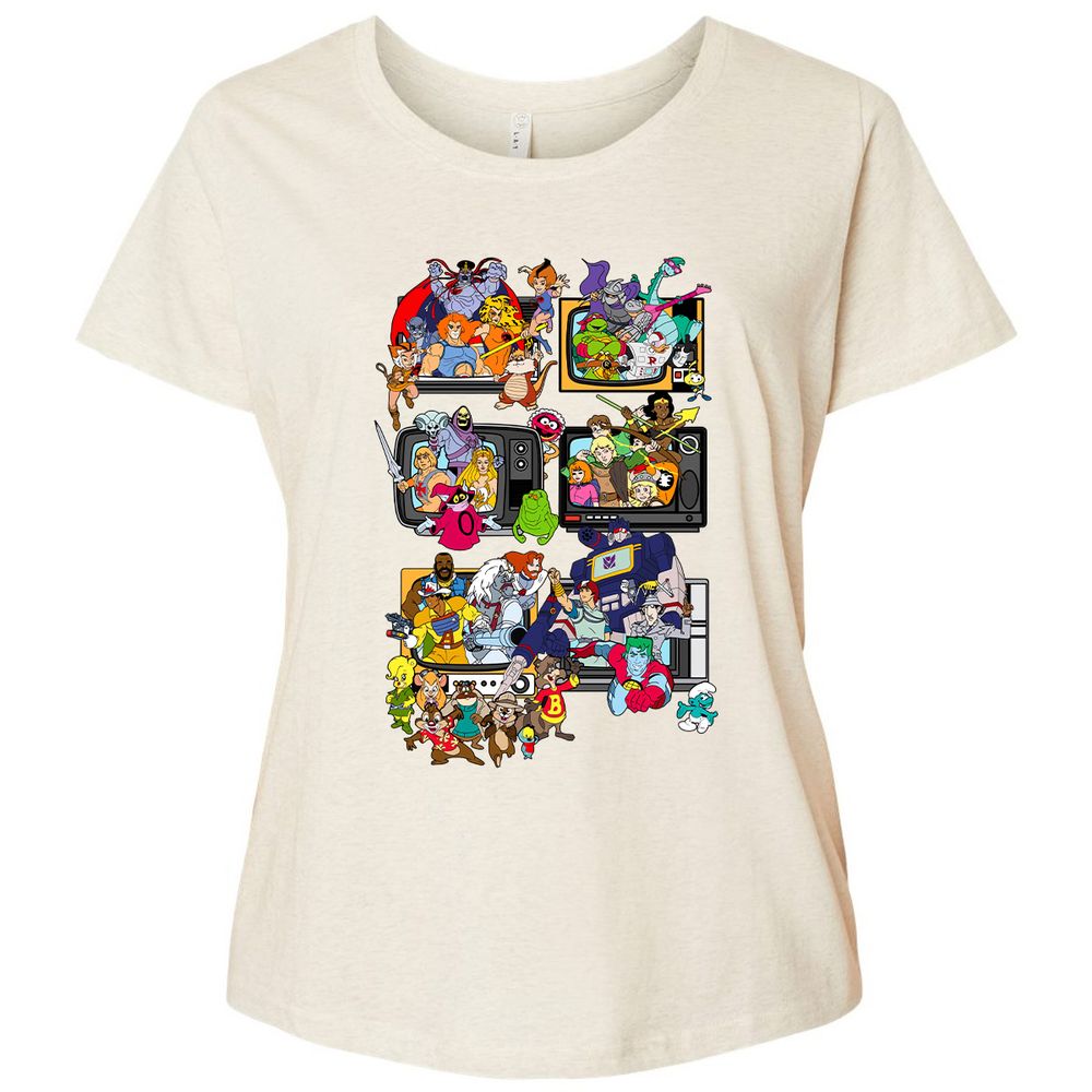 Ladies Curvy Jersey - 6A4FBN7Q - Natural Heather - 8