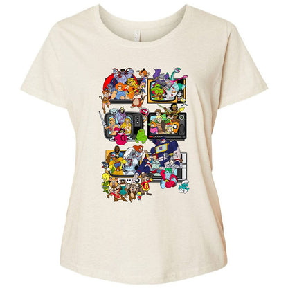 Ladies Curvy Jersey - 6A4FBN7Q - Natural Heather - 8