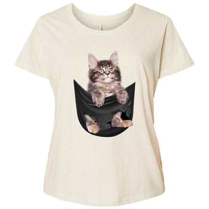 Ladies Curvy Jersey - DTP8Z9MU - Natural Heather - 8