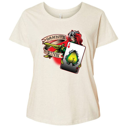 Ladies Curvy Jersey - WYU748Q3 - Natural Heather - 8