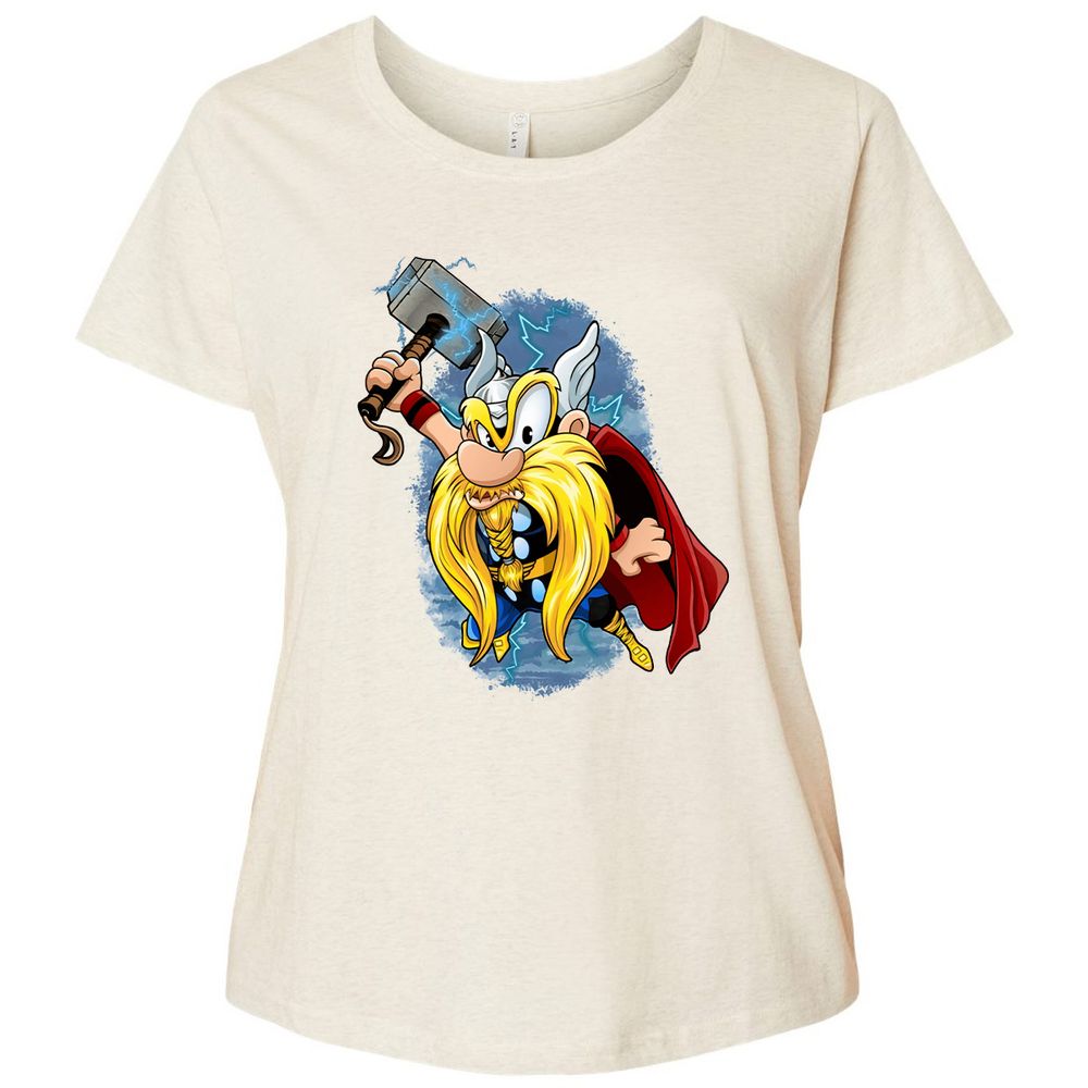 Ladies Curvy Jersey - WBEPTY4T - Natural Heather - 8