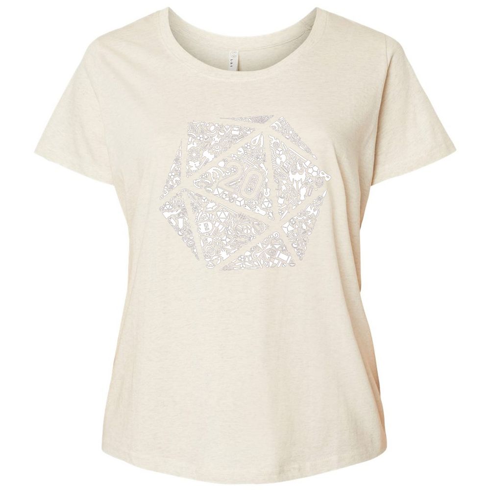 Ladies Curvy Jersey - LJXKDLNG - Natural Heather - 8