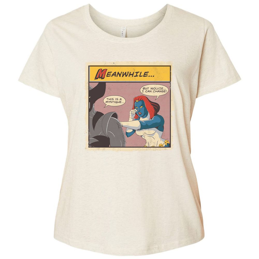 Ladies Curvy Jersey - LCX1SGV6 - Natural Heather - 8