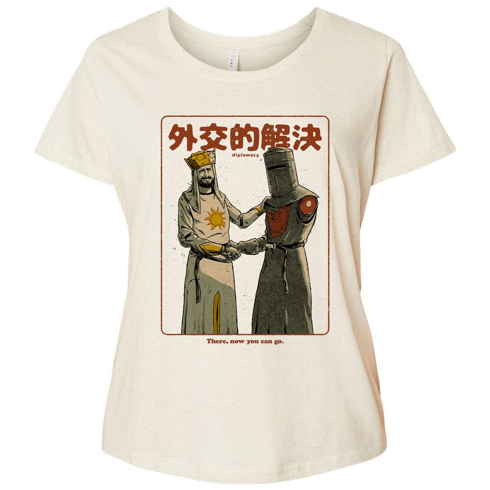 Ladies Curvy Jersey - JUYYA8ZE - Natural Heather - 8