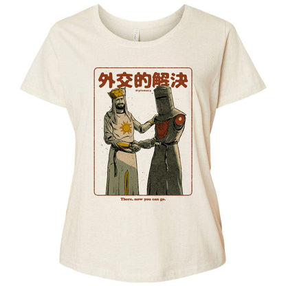 Ladies Curvy Jersey - JUYYA8ZE - Natural Heather - 8