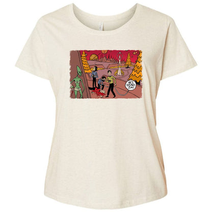 Ladies Curvy Jersey - 6E58LEFY - Natural Heather - 8