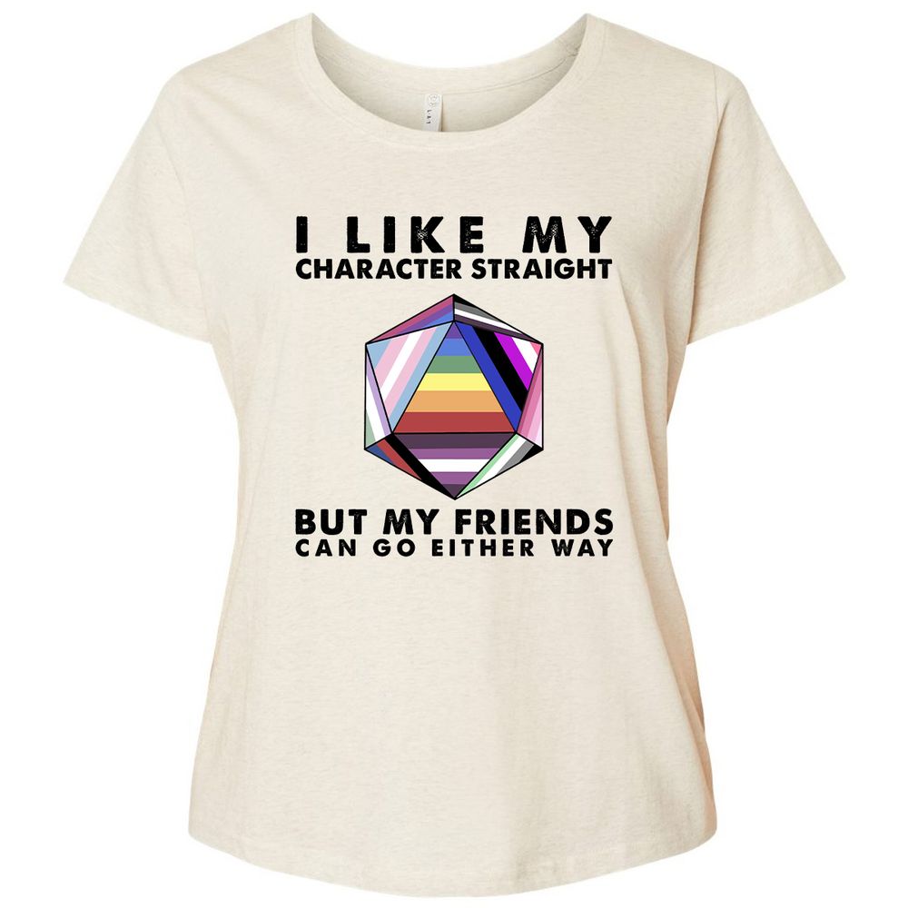 Ladies Curvy Jersey - 5SDBQJNY - Natural Heather - 8