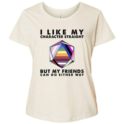 Ladies Curvy Jersey - 5SDBQJNY - Natural Heather - 8