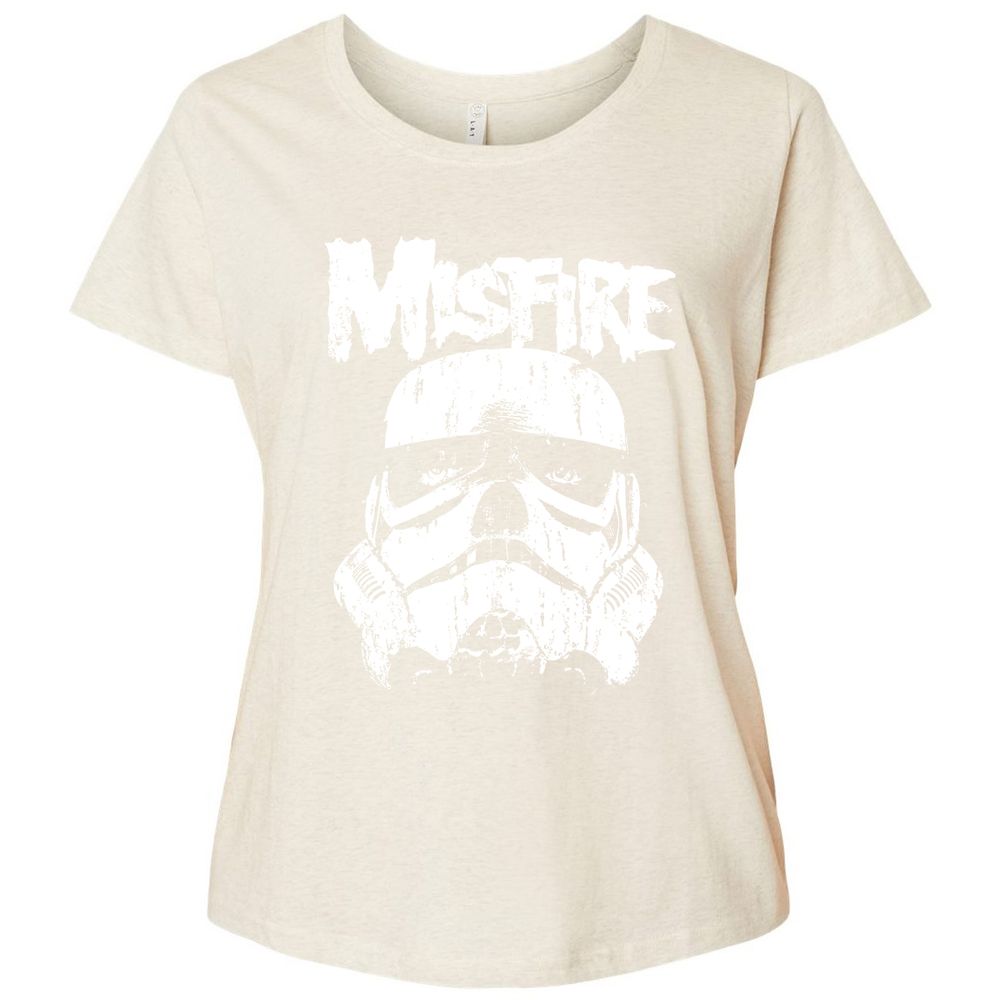 Ladies Curvy Jersey - 4BJM69W6 - Natural Heather - 8