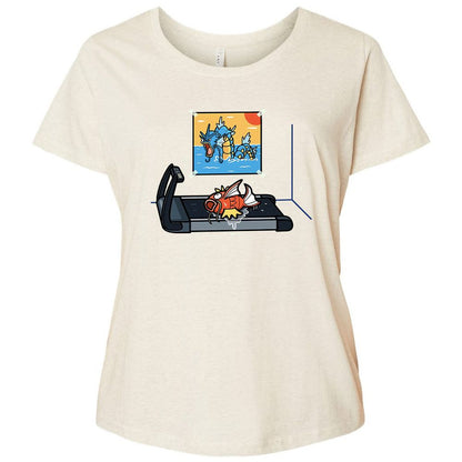 Ladies Curvy Jersey - XRCQ44G8 - Natural Heather - 8